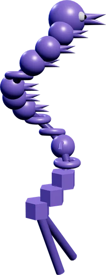 Backdraft as an avatar, its body built from its own code